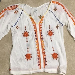 Anthropologie Greylin beaded blouse